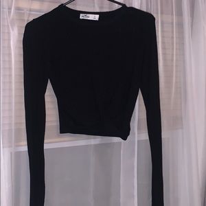 Hollister long sleeve crop top